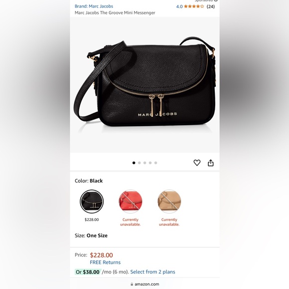 🆕️🍀MARC JACOBS🍀 The Groove Leather Mini Messenger Bag - Picture 6 of 16